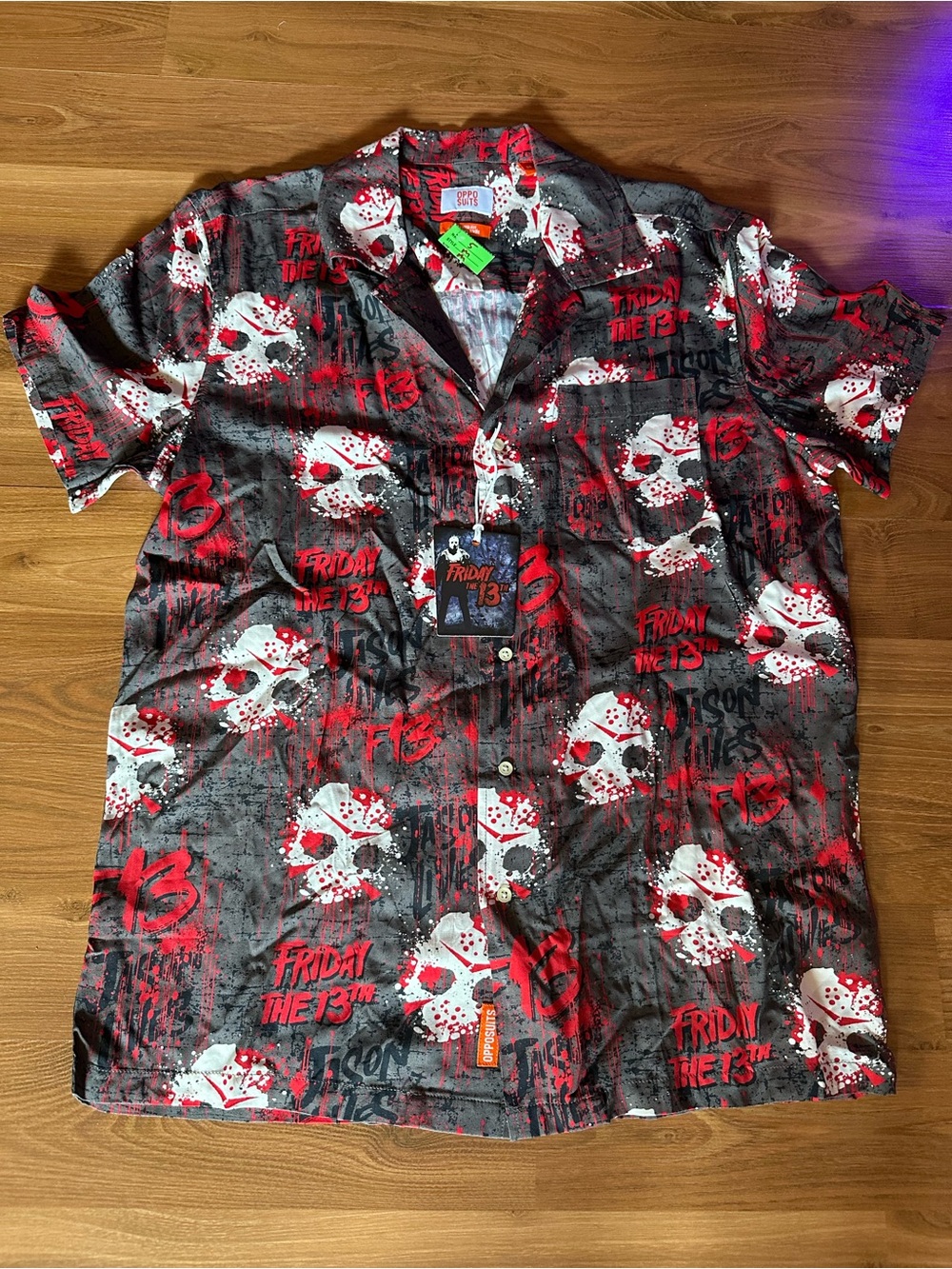 Oppo Friday the 13th Button-Down Shirt - Black, Red, White